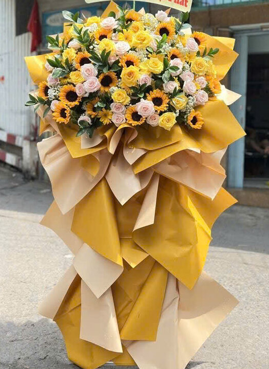 [Top1] Lẵng hoa chúc mừng Hồng Phát