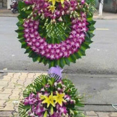 [TOP 1] Hoa viếng kệ 2 tầng cao cấp