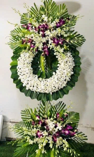 [TOP 1] Hoa viếng kệ 2 tầng giao trong ngày