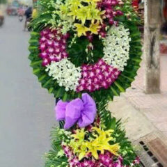 [TOP 1] Hoa viếng kệ 2 tầng vòng lớn