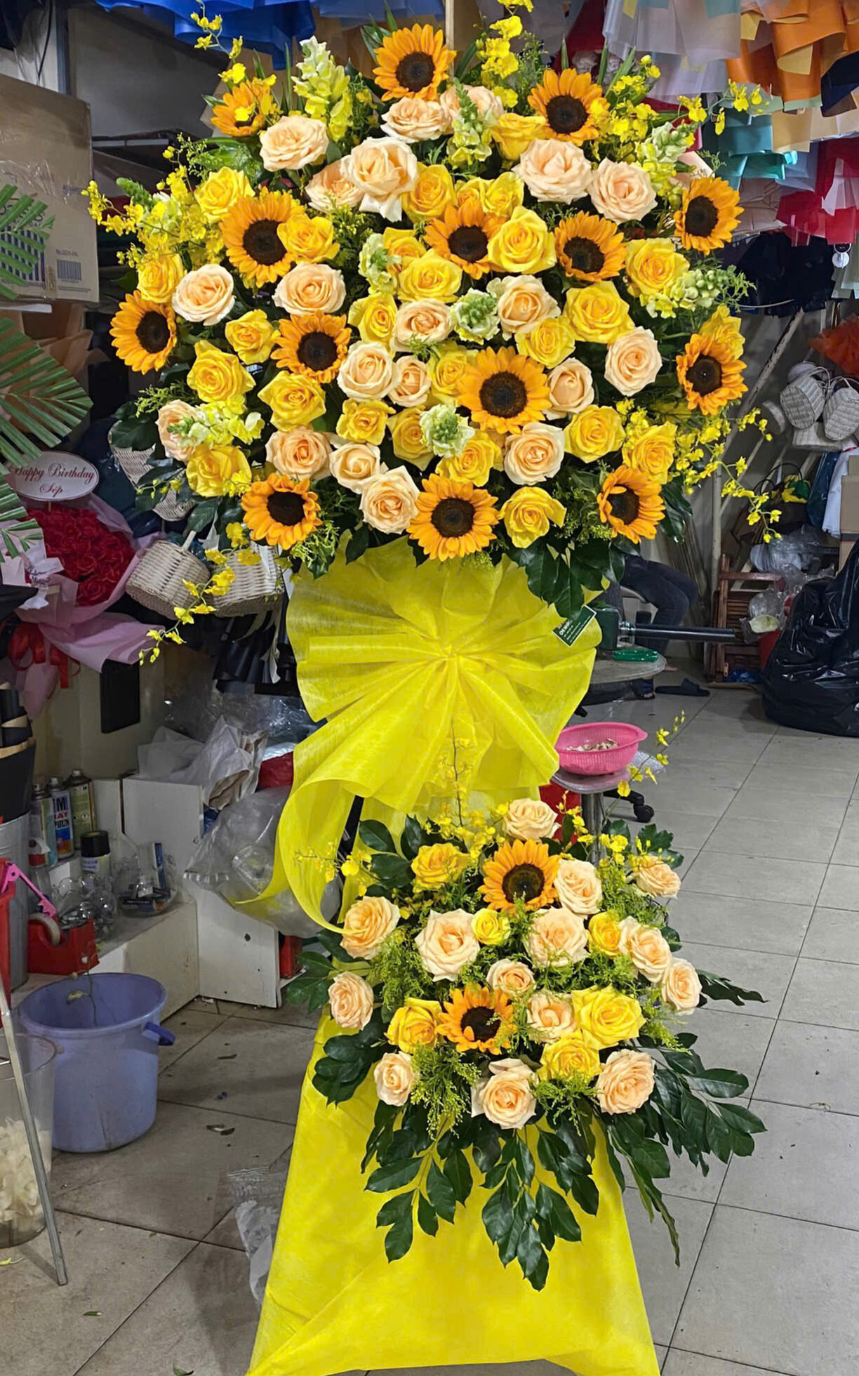 Kệ Hoa Khai Trương 2 Tầng Đường Thống Nhất Gò Vấp