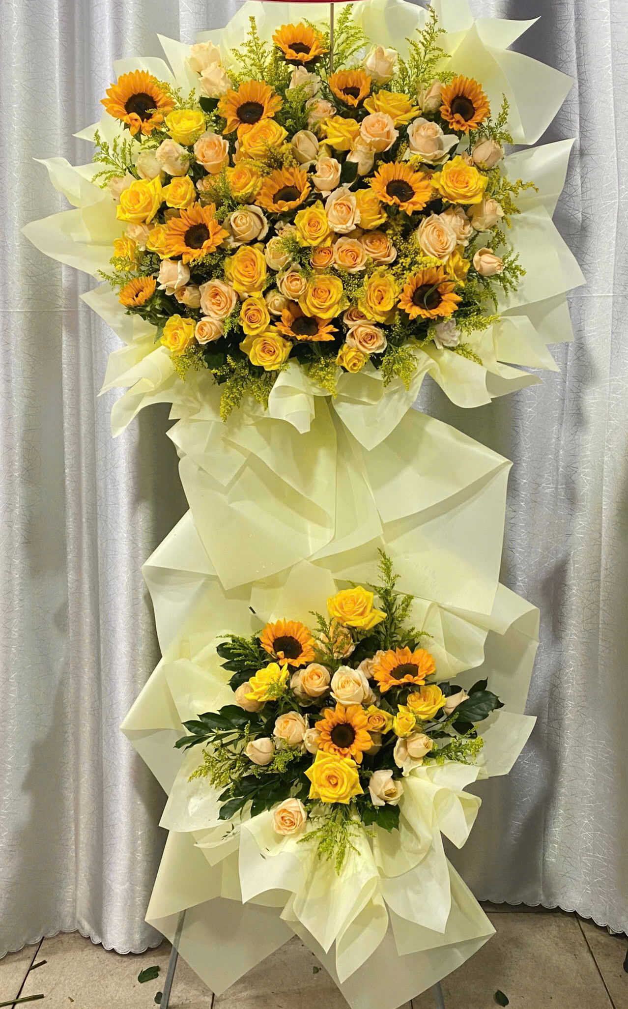 Kệ Hoa Khai Trương 2 Tầng Đường Lê Văn Thọ Gò Vấp