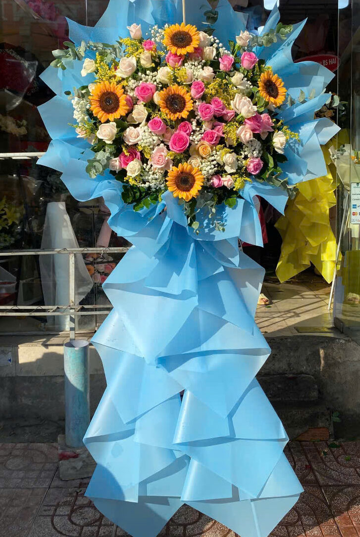 Kệ Hoa Khai Trương 1 Tầng Tân Phú – Giao Nhanh HCM