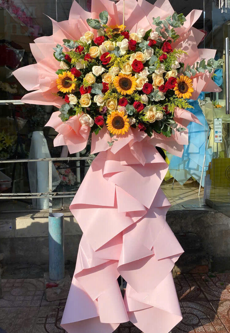 Kệ Hoa Khai Trương 1 Tầng Thủ Đức – Giao Nhanh