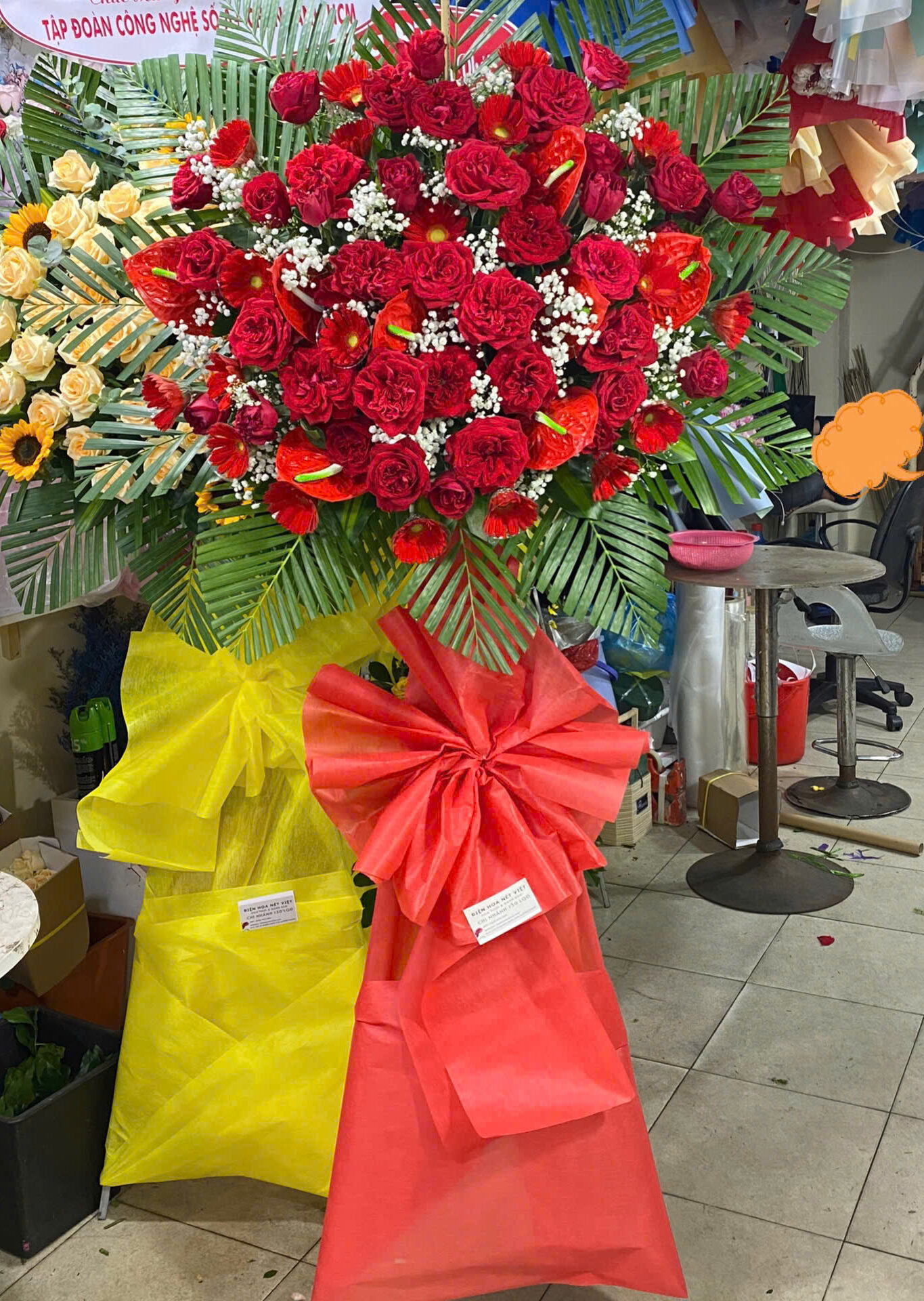 Kệ Hoa Khai Trương 1 Tầng Đường Lê Quang Định Bình Thạnh