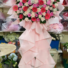 Kệ Hoa Khai Trương 1 Tầng Đường Nơ Trang Long Bình Thạnh