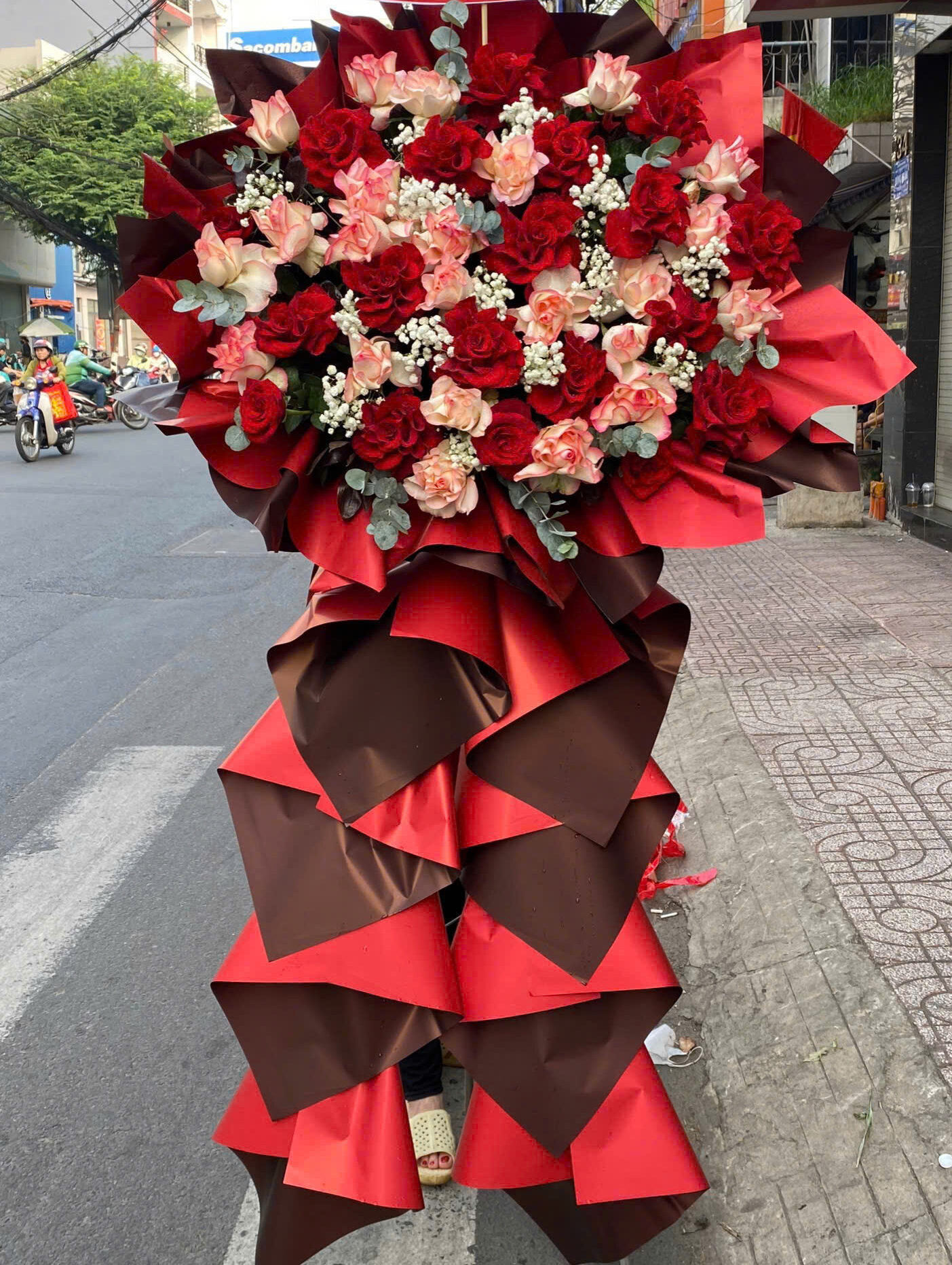 Kệ Hoa Khai Trương 1 Tầng Đường Nguyễn Văn Trỗi Phú Nhuận
