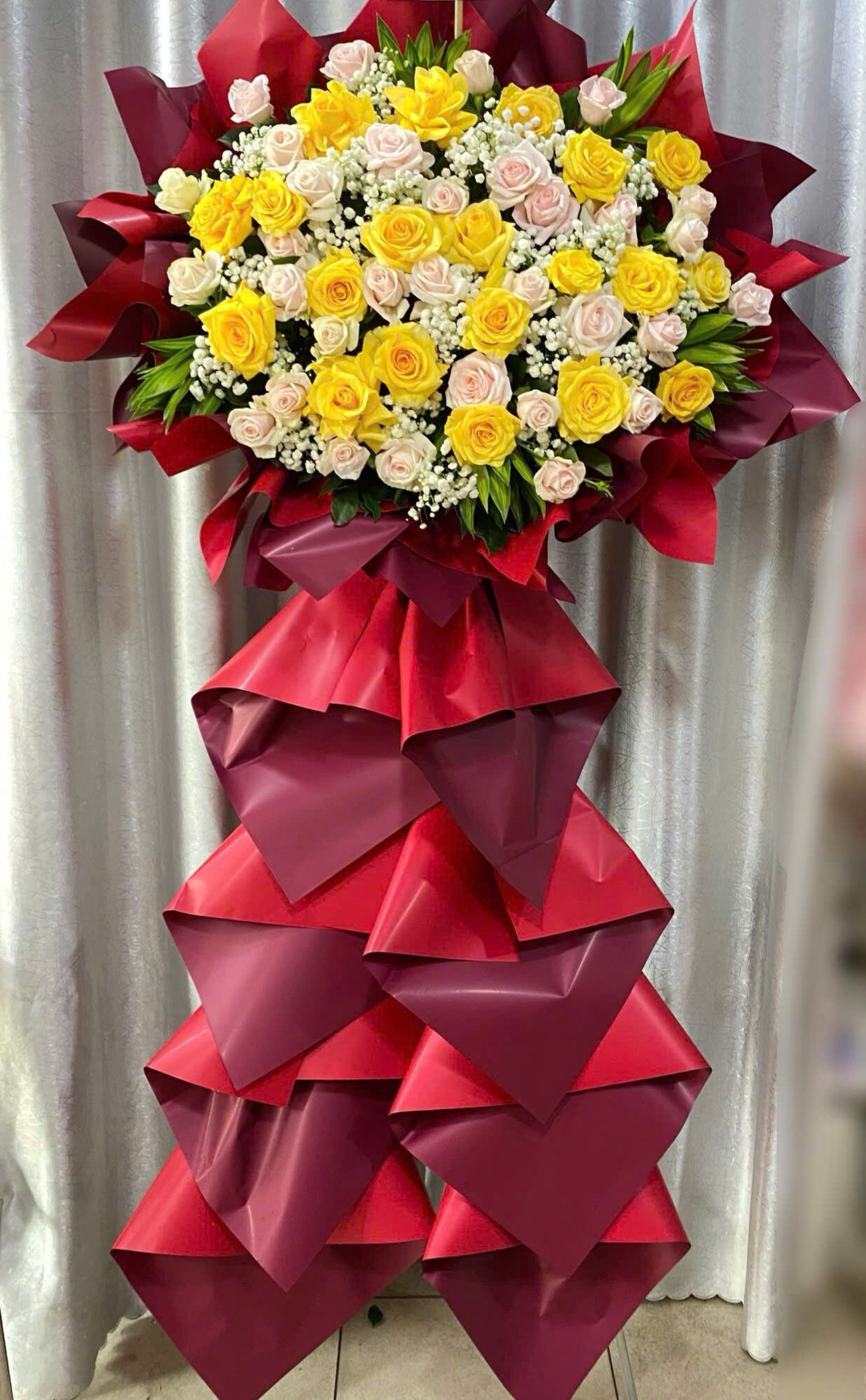 Kệ Hoa Khai Trương 1 Tầng Đường Đinh Bộ Lĩnh Bình Thạnh